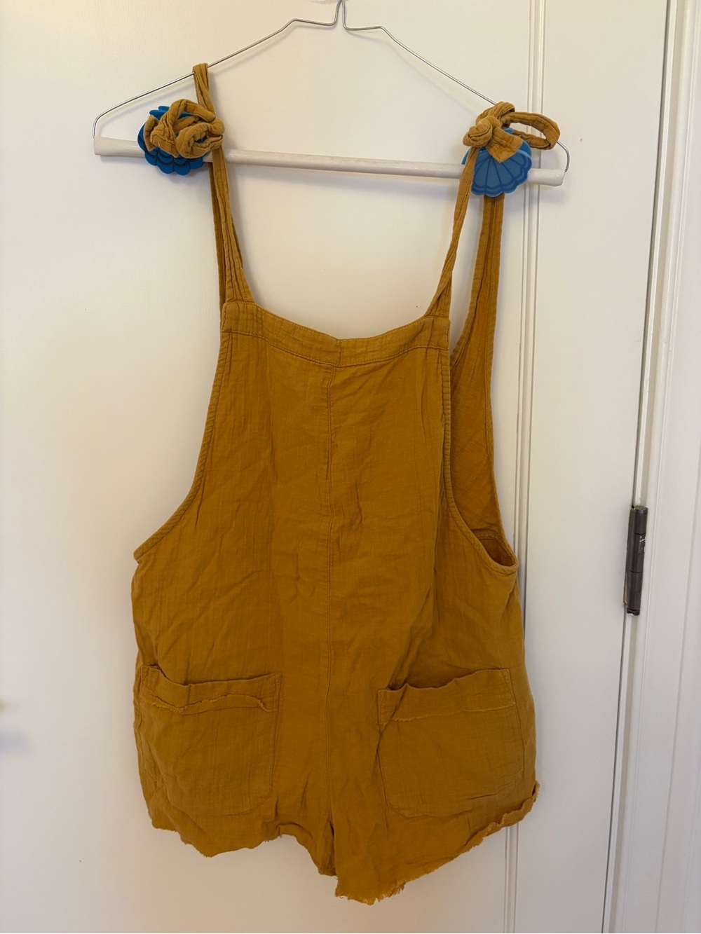 Billabong Mustard Linen Jumpsuit